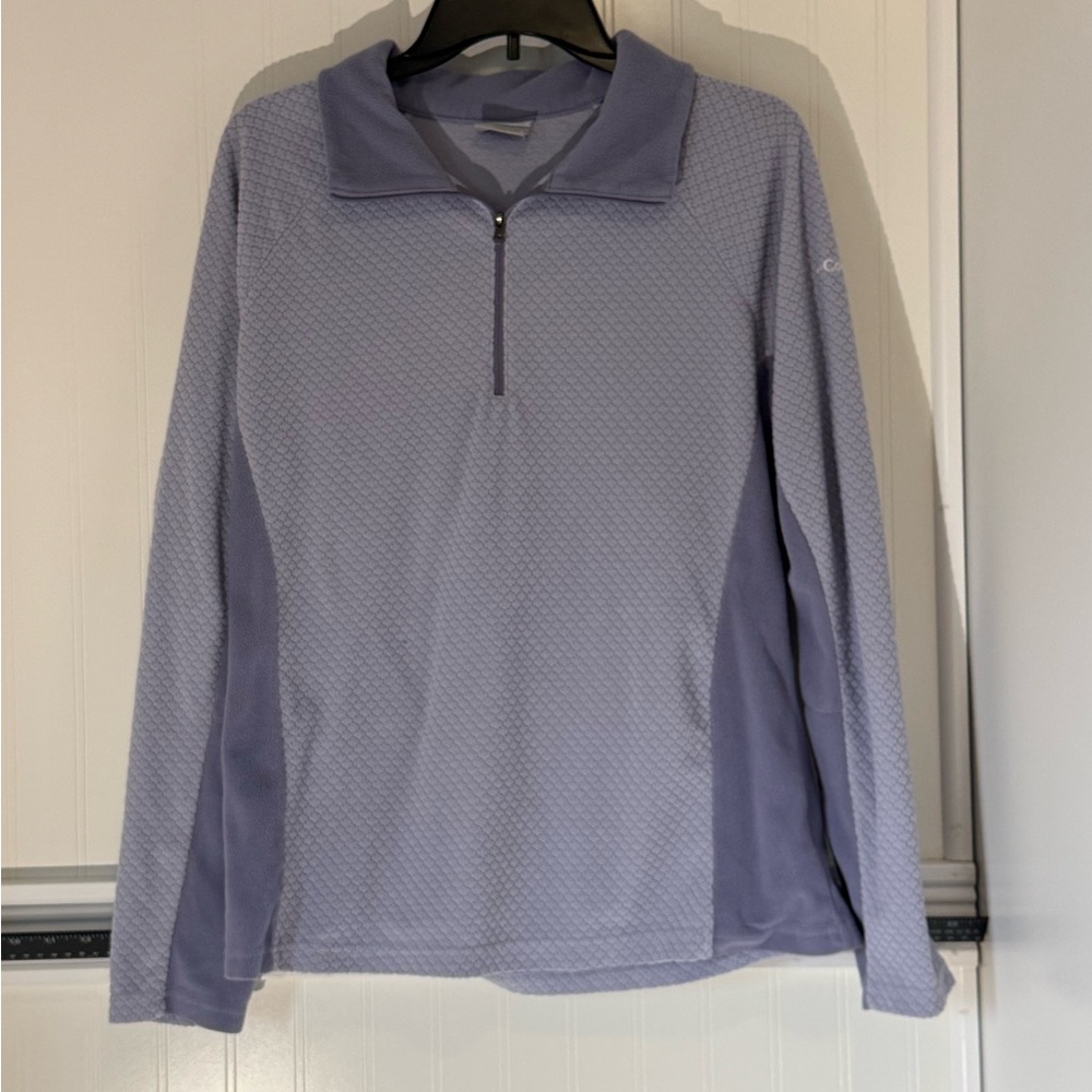 Columbia Women's two tone Light Purple Quarter zip fleece Jacket